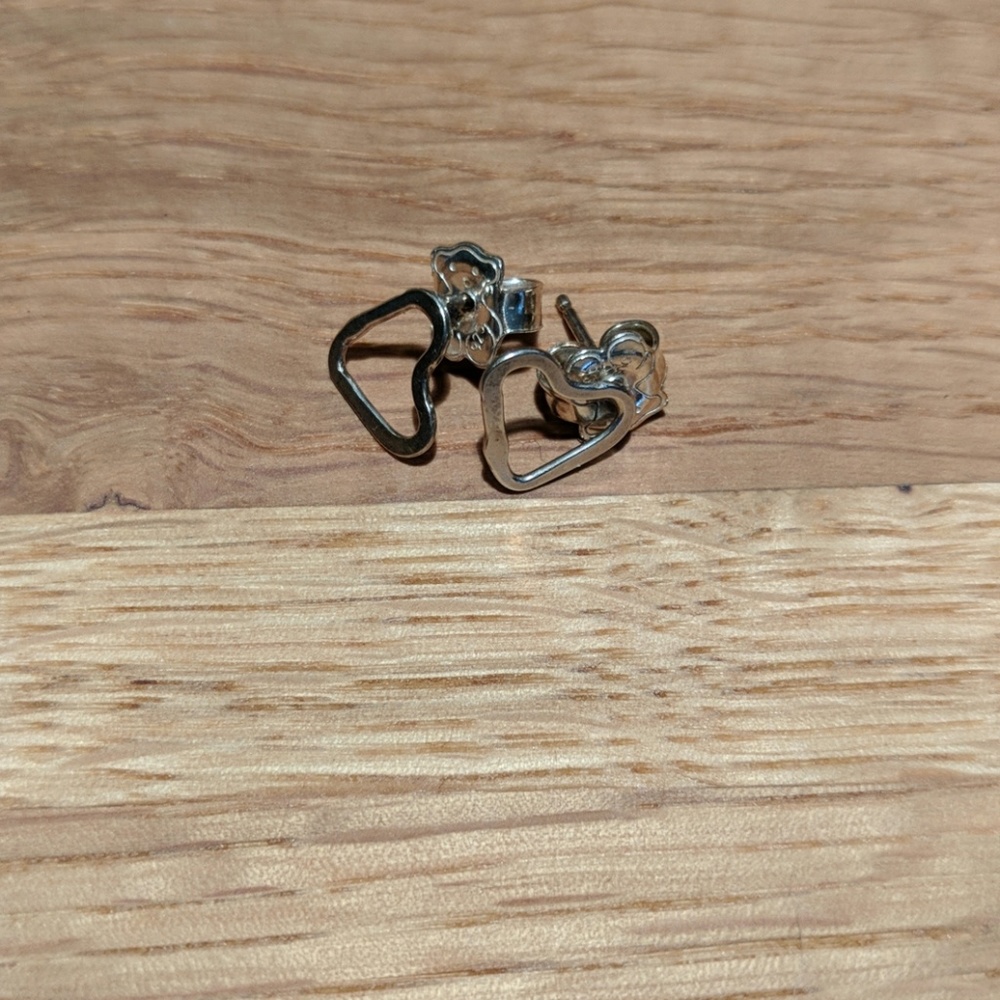 Tous Heart-Shaped Earrings Silver